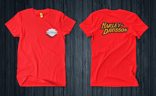 Umakuka Kaos Oblong 3D Harley Davidson Logo